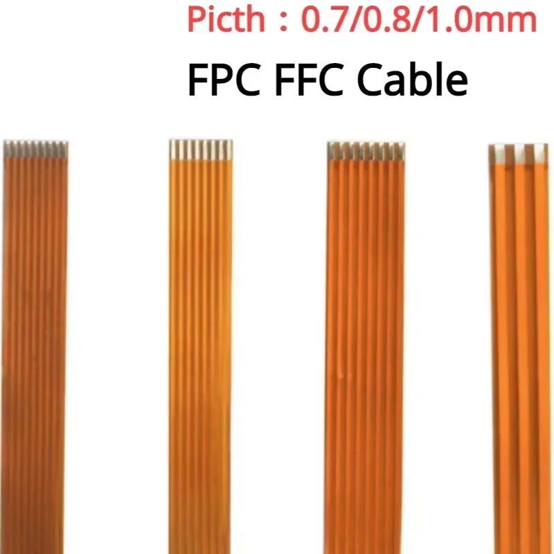 2PCS FPC FFC Cable PCB Wire Connector 0.7/0.8/1.0mm Pitch 3 4 5 6 8 10 12 14 16 18 20 24 26 30 36 40 Pin