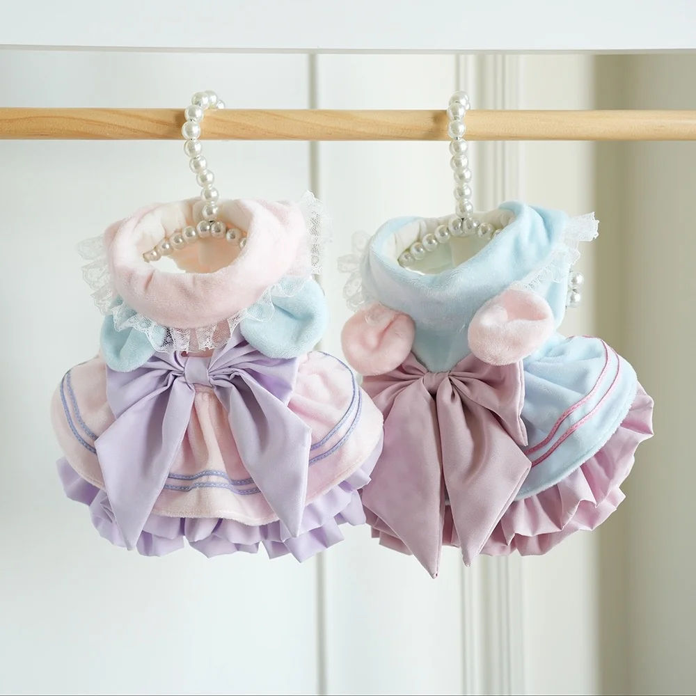 

Утепленная зимняя одежда для собак: модная юбка-платье для маленьких собак, осенне-зимняя коллекция, зоотовары