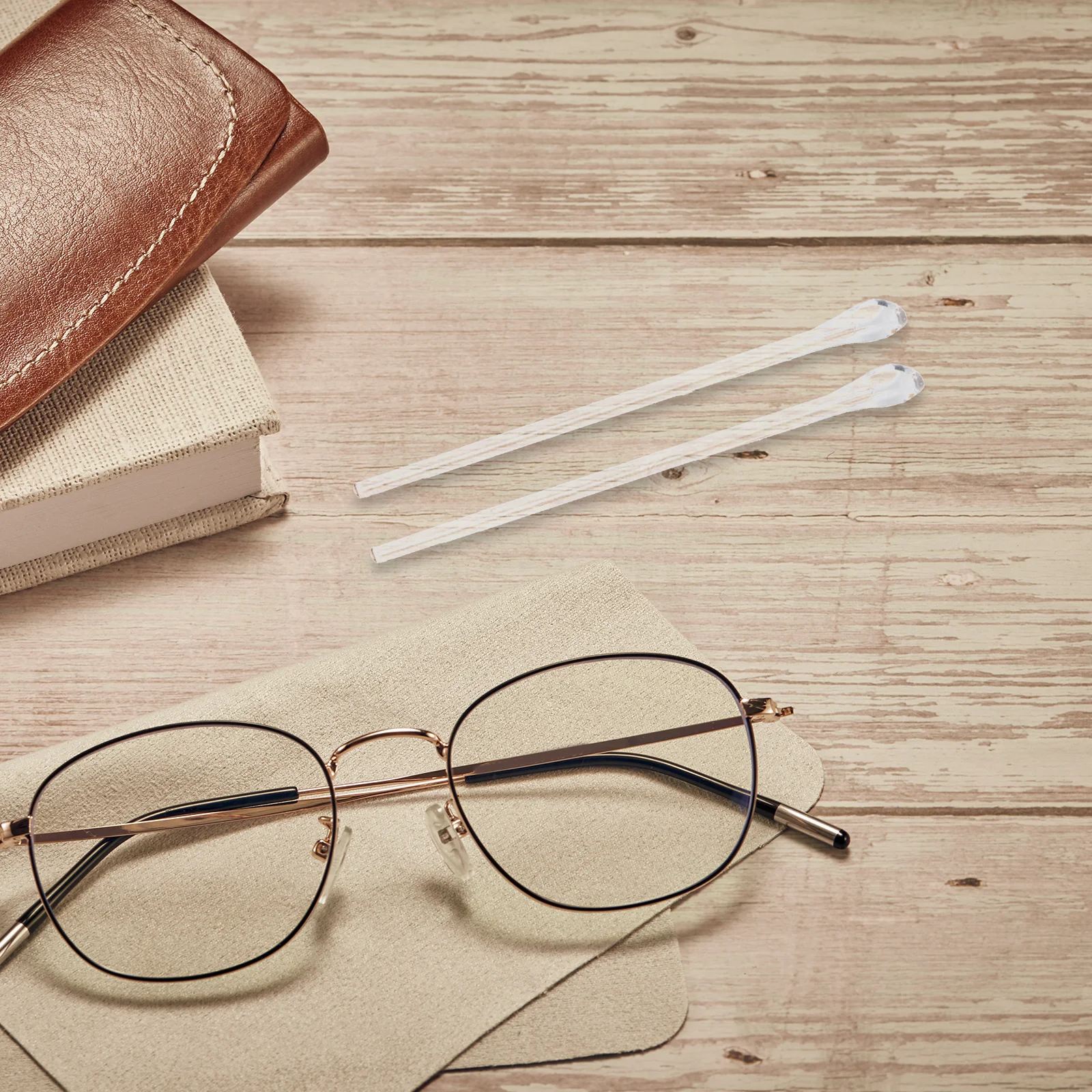 

10pc Eyeglass Temple Tips Replacement Parts Flexible Silicone Anti-Slip Lightweight Glasses Ear Hooks For Adults Kids Eyewear