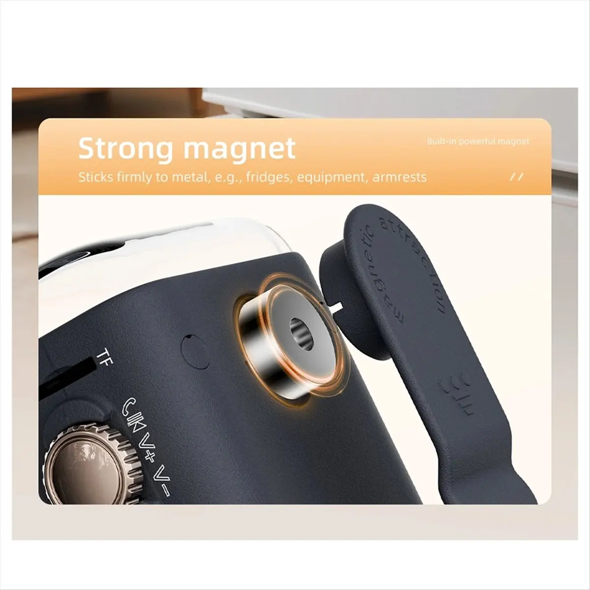 

(FDDT) Миниатюрная магнитная Bluetooth-колонка с креплением на клипсе, дисплеем времени, Hi-Fi звуком, беспроводная музыкальная колонка с ночником, MP3, функцией громкой связи, розовая