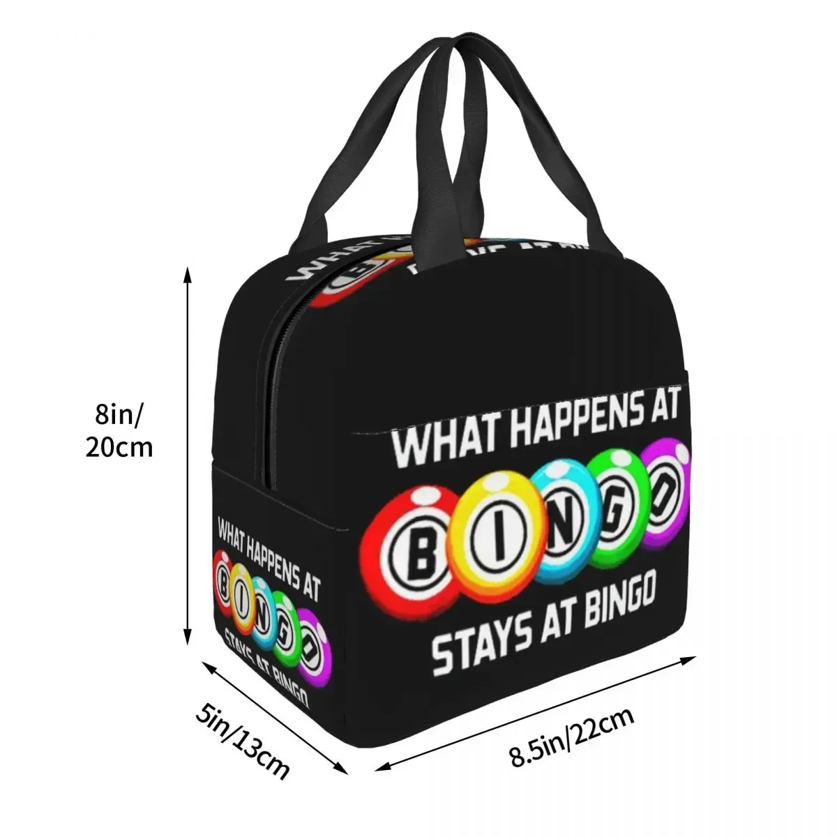 What Happens At Bingo Insulated Lunch Bags Leakproof Picnic Bags Thermal Cooler Lunch Box Lunch Tote for Woman Children School