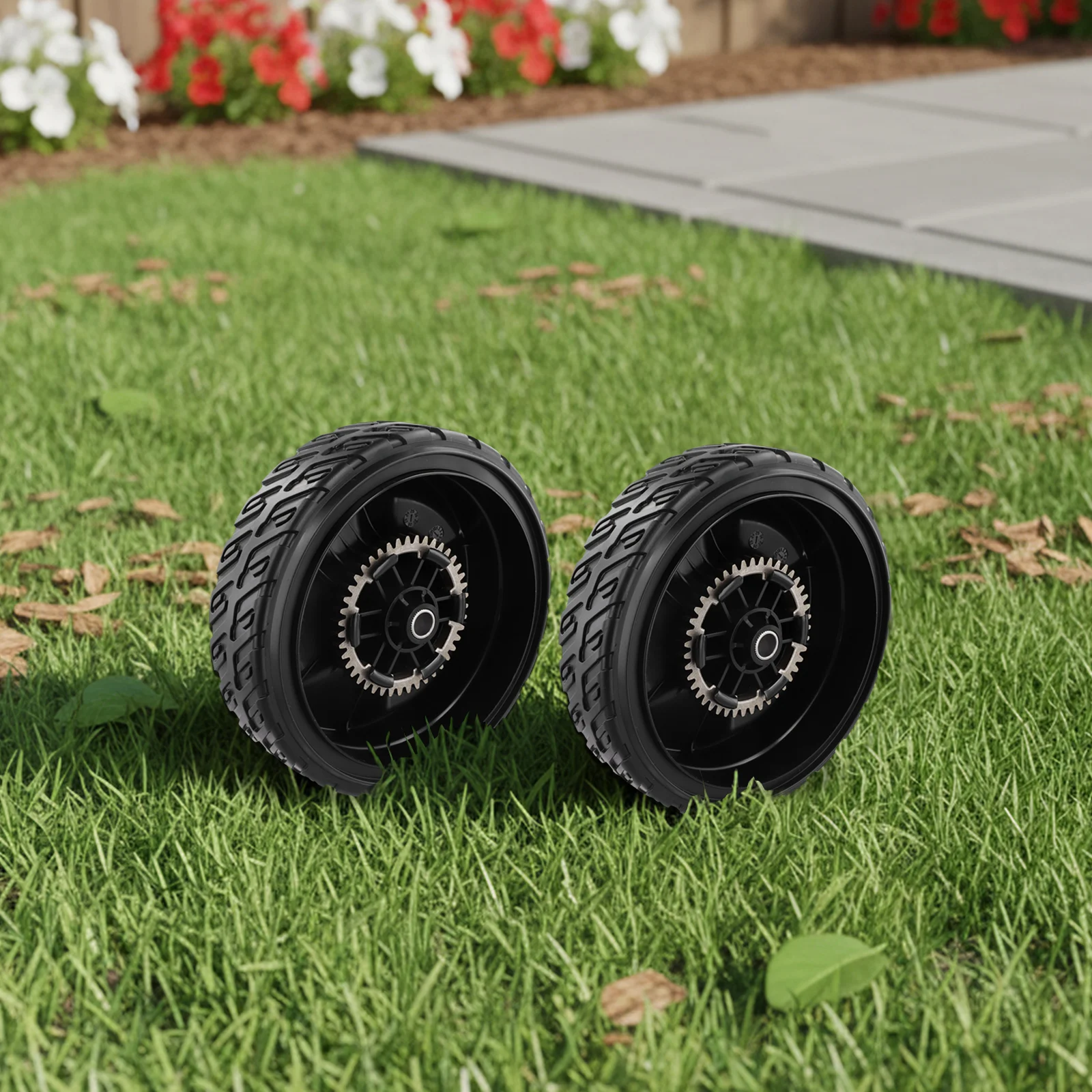 

Replacement Kit with Lawn Mower Wheels and 12 Teeth Drive Gears Suitable for Honda 44710VR8N00ZA 42710VR8N00ZA Models