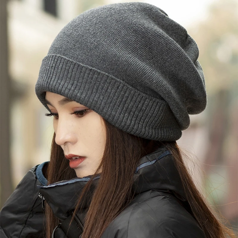 6 cores sólidas gorros de caxemira real chapéu de inverno para mulher chapéu acrílico mulher outono quente crânios para homem atacado