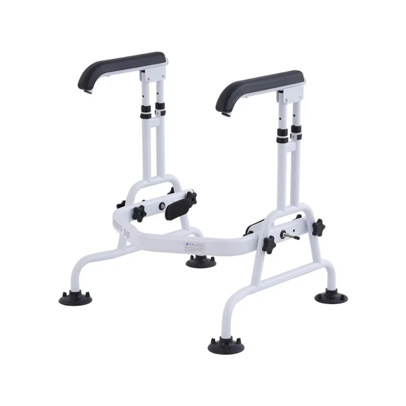 مسند ذراع المرحاض لكبار السن بدون ثقب، يمكن رفع رف المرحاض المحمول المنزلي للنساء الحوامل، درابزين المرحاض متعدد الوظائف لكبار السن
