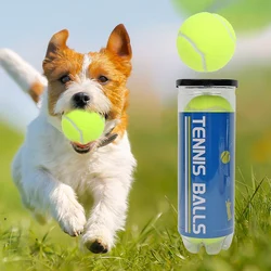 Tennis Balls for Dogs Puppy Bite-Resistant Felt Chewing Toy Bouncy Rubber Interactive Tennis Ball Outdoor Pet Training Toy