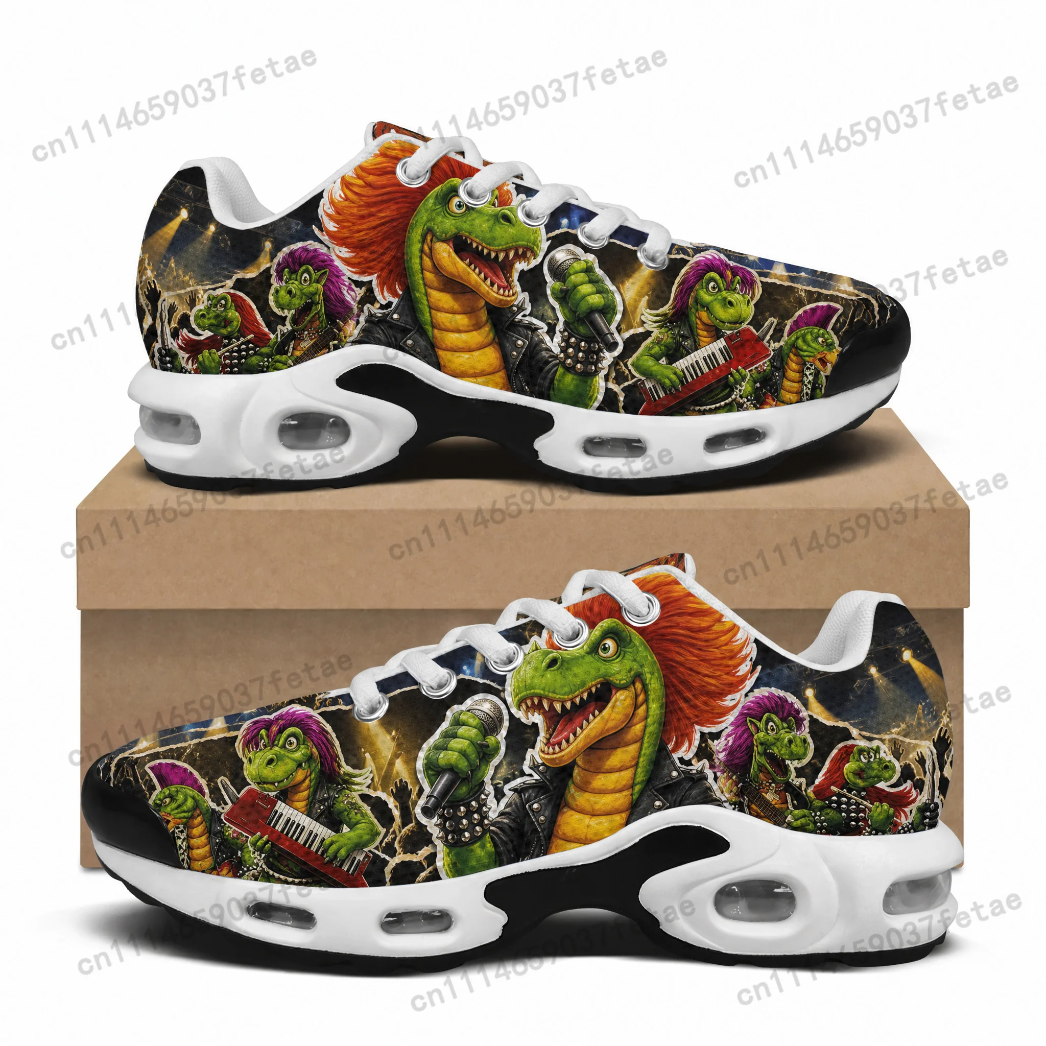 HeavySaurus Band Cushion Sneakers Hip Hop Rock Mens Womens Lightweight Sports Shoes Custom Couple Cool Popular Leisure Sneaker