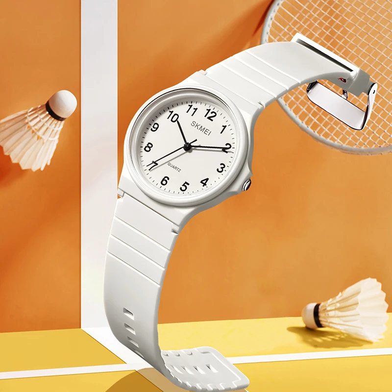 

SKMEI Personality Teens Watches For Men Women Students Simple Design 3Bar Waterproof Quartz Ladies Wristatches Relogio Feminino