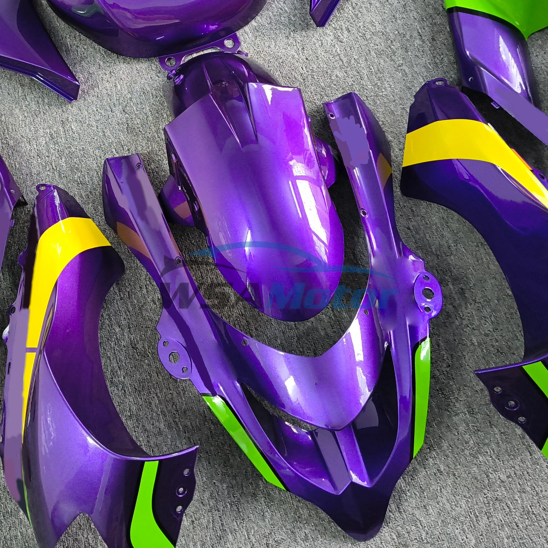 

Plastic parts Components Motorcycle For Kawasaki ZX10R 2004 2005 ZX 10R 04-05 painted ABS Fairing Bodywork Injection Accessories