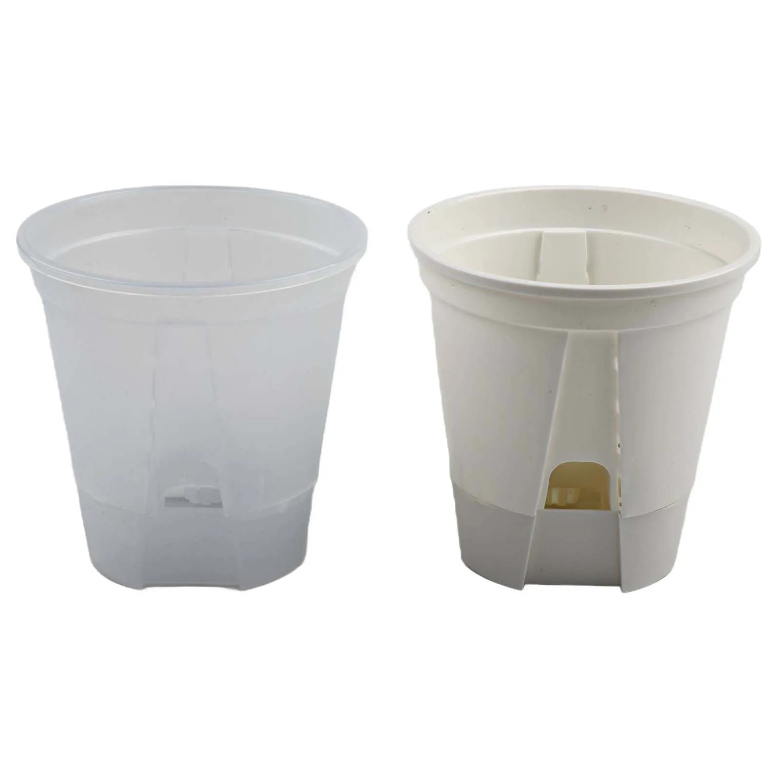 Self Watering Plastic Planters 10 Pack with Improved Drainage System Supporting Healthy Plant Growth and Flexible Build