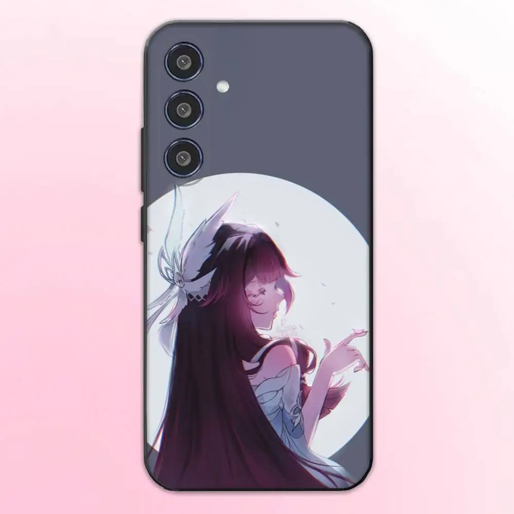 G-Genshin Impact Columbina Telefoon Case Voor Samsung Galaxy A73,A72,A71,A70,A53,A52,A51,Anderen Zachte Zwarte Cover