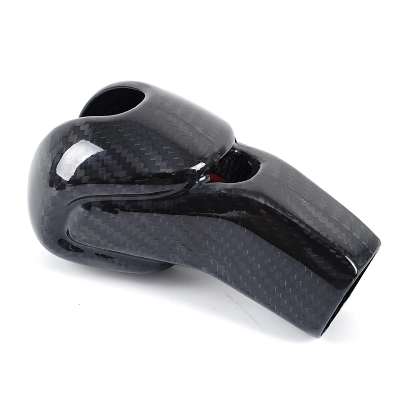 Vera fibra di carbonio per Porsche Macan 2022 Car styling Auto ingranaggio di controllo centrale copertura della testa decorazione adesivo accessori interni