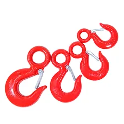Lifting Hook Rigging American Cargo Hook Large Open Hook Safety Self-locking Hook Steel Pipe Hook Chain Grab Hook