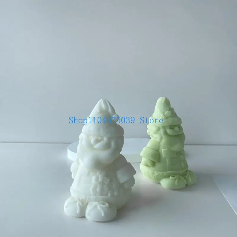 

5asd Silicone Mold DIY Animal Aromath Old Man Snowman Gypsum Mold