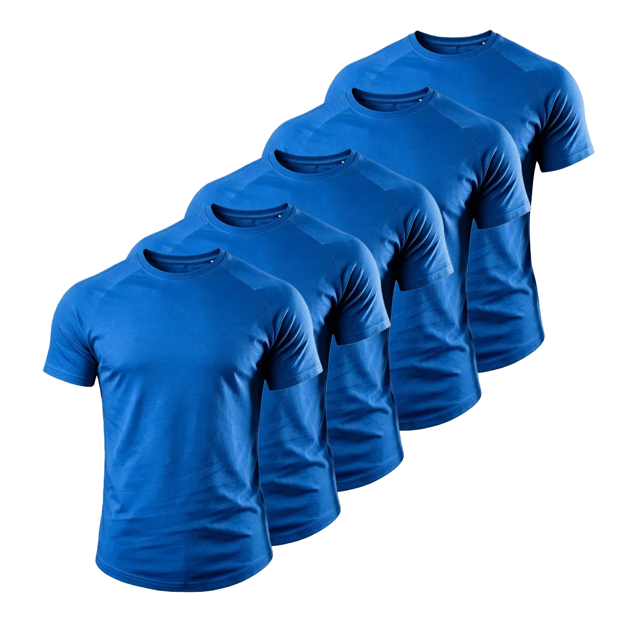 5er-Pack Herren Baumwoll-Spandex T-Shirts, hochelastische Sportoberteile, lässige Fitness-Workout-Shirts mit kurzen Ärmeln für den täglichen Gebrauch – Detail 9