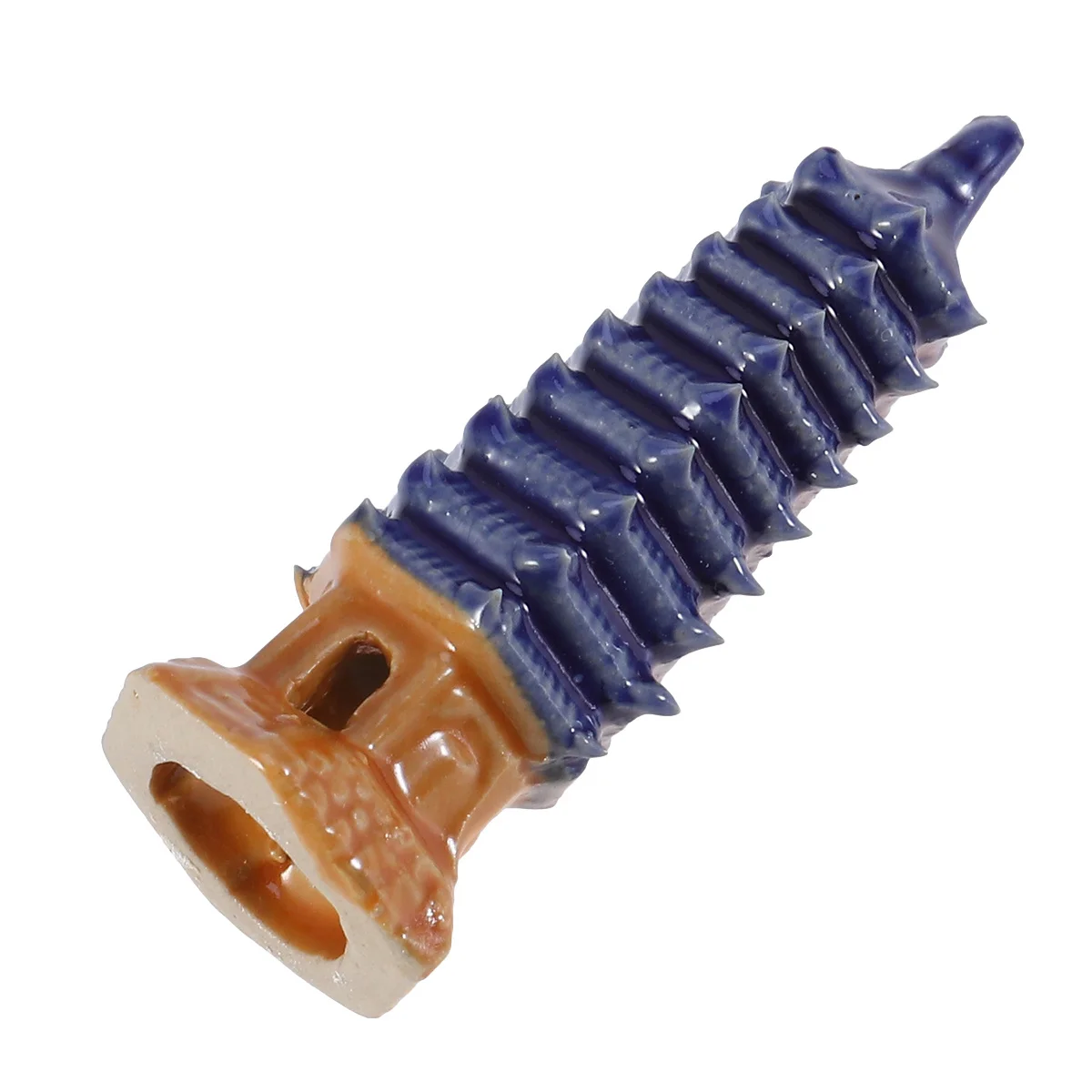 

Ceramics Hexagonal Pagoda Fish Tank Tower 2inch Aquarium Decor Durable Safe Decoration Ornament Fish Tank Pagoda