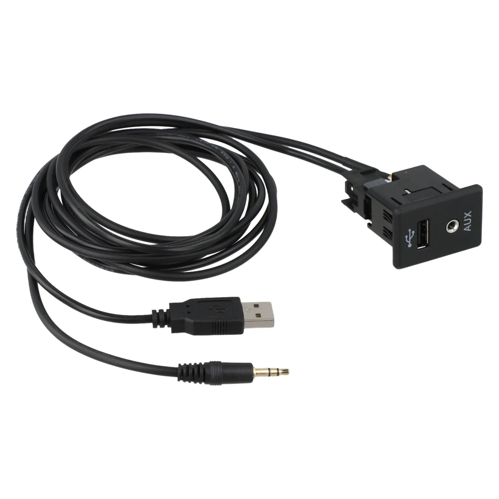 For Nissan Altima For Nissan Rogue Audio Interface Cable In-Car Audio Setup Black ABS Construction Car Accessories