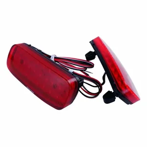 Red pair LED rear shock absorber reflector Brake Stop tail light lamps for citroen c1 c5 Peugeot 107 206 607 Specialist Fiat scudo 12 Main Sales Led Lad Lantern Peugeot 206 - №8