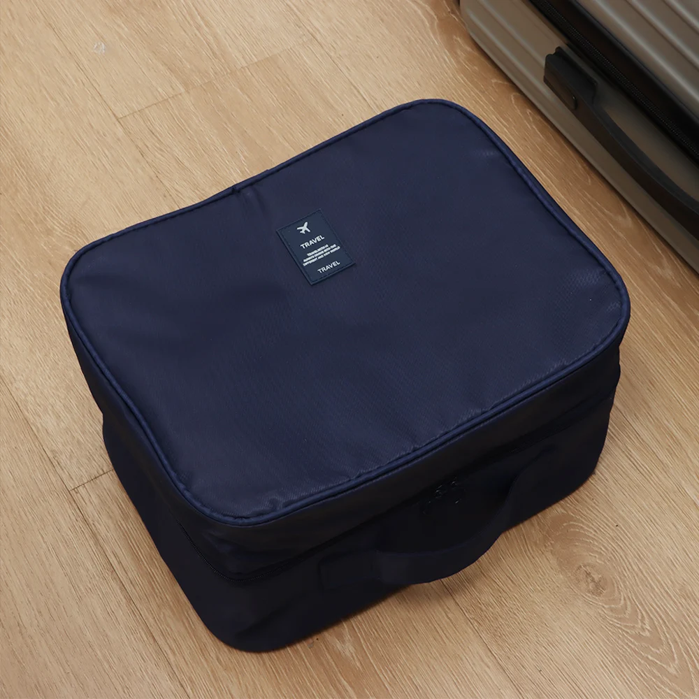 Upgraded Multi-layer Travel Shoe Bag Waterproof Zipper Sneakers Storage Bag Sturdy Portable Storage Box Store 4 Pairs of Shoes view 4