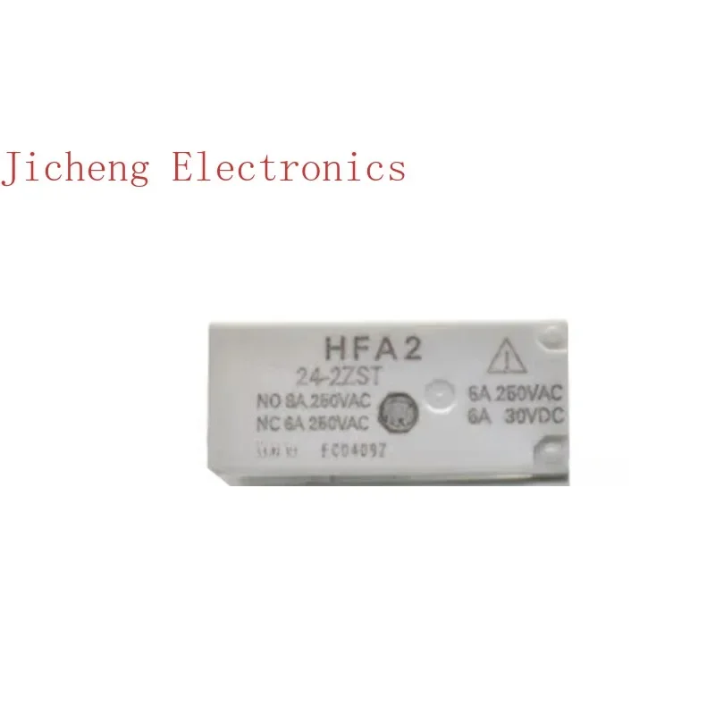 

10PCS HFA2-24-2ZST relay voltage 24VDC two groups conversion 8 feet 8A250VAC base