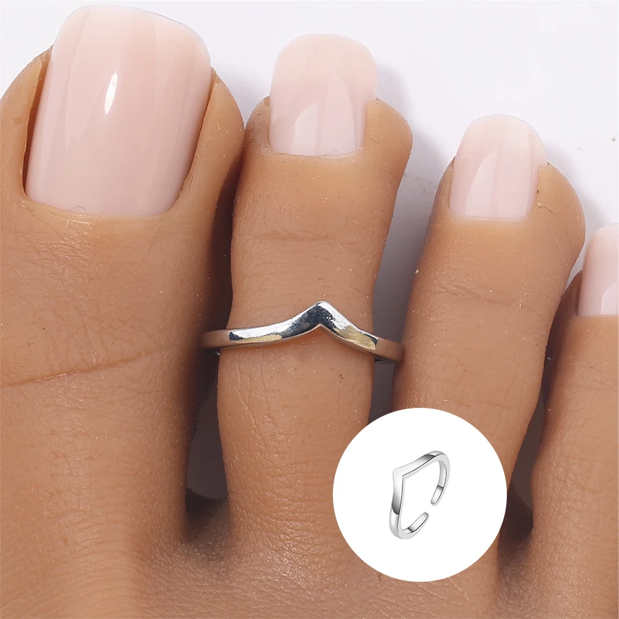 Women's New Summer Beach Style Gold Silver Color Love Foot Ring Classic Fashion Trend Gift Girls Daily Wear Jewelry