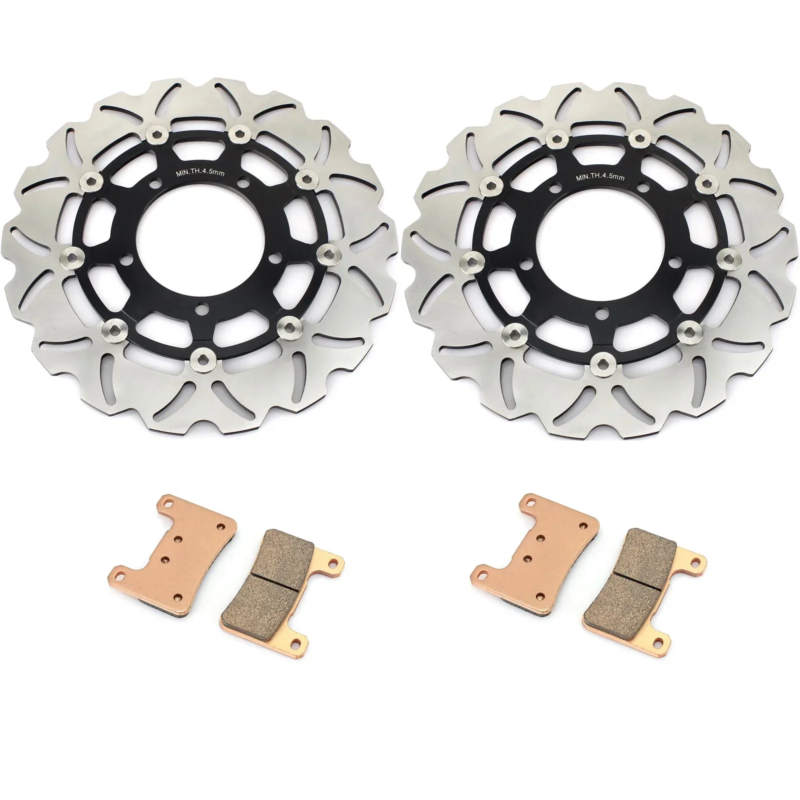 

New 310mm Front Brake Discs Rotors Pads for Suzuki GSXR 600 750 2006 2007 GSXR 1000 2005-2008 Models 05 06 07 08