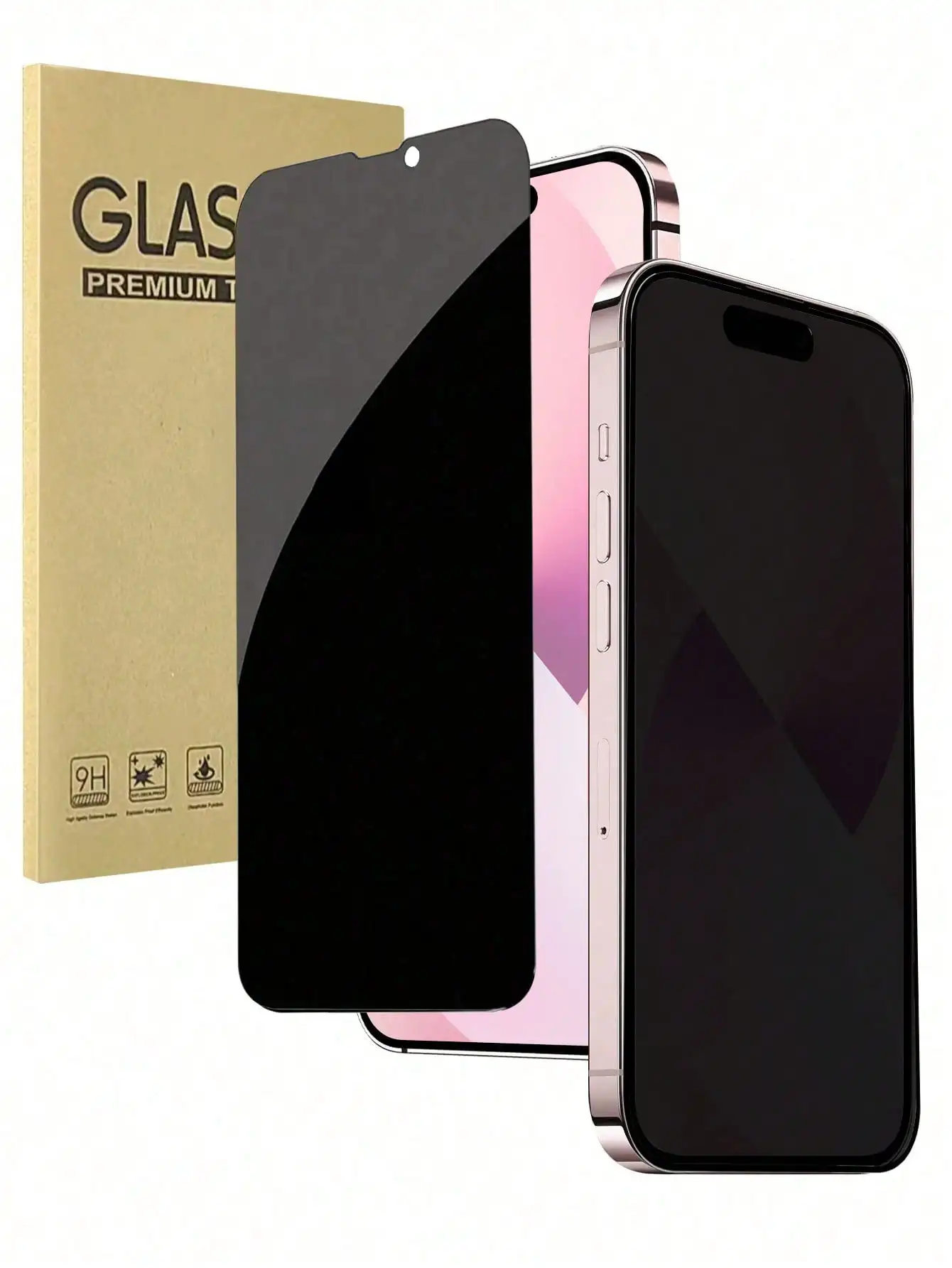 

2pcs Matte Privacy Screen Protector, Compatible With 17/16ProMax/16E/16Plus/15ProMax/14/13/12/11/17e, 2.5D Anti-Finger