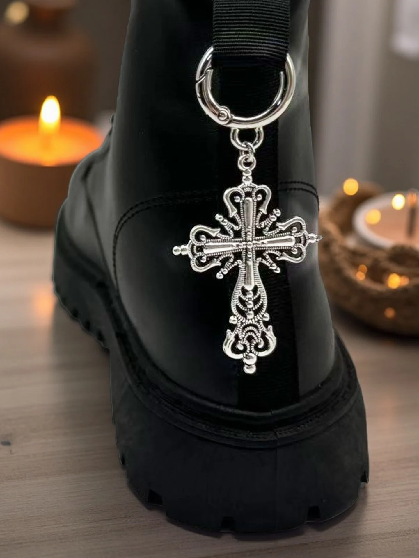 

Подвески в стиле ретро в готическом кибер-стиле темной серии, подходят для осенней обуви и ботинок, модные и съемные