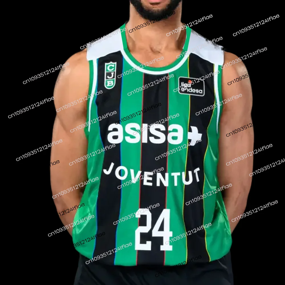 Camiseta de Baloncesto España Joventut Badalona 25/26, Chaleco Deportivo de Baloncesto para Niños, Equipación de Baloncesto para Aficionados