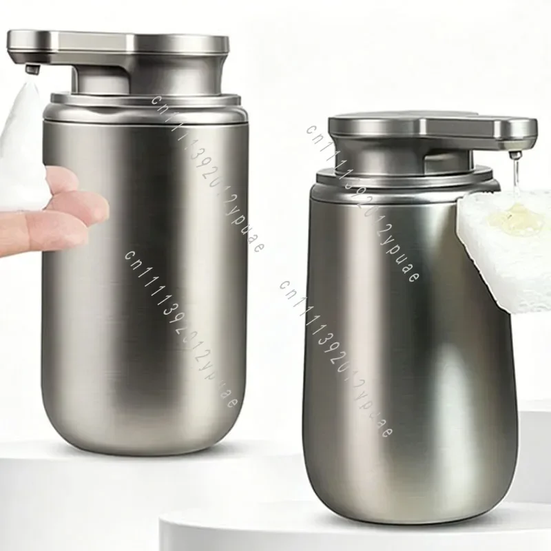 Stainless Steel Touchless Automatic Sensor Soap Dispenser, Household Integrated Unit for Hand Wash & Kitchen Detergent