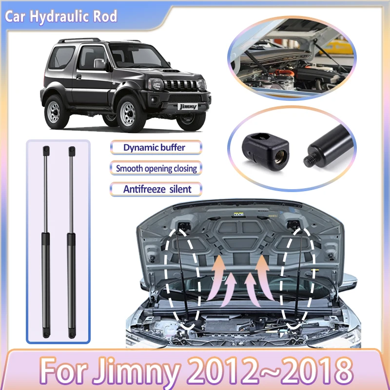 

Car Hydraulic Rod For Suzuki Jimny 2012~2018 2013 2015 Durable Front Hood Shock Bar Support Strut Spring Tool Auto Accessories