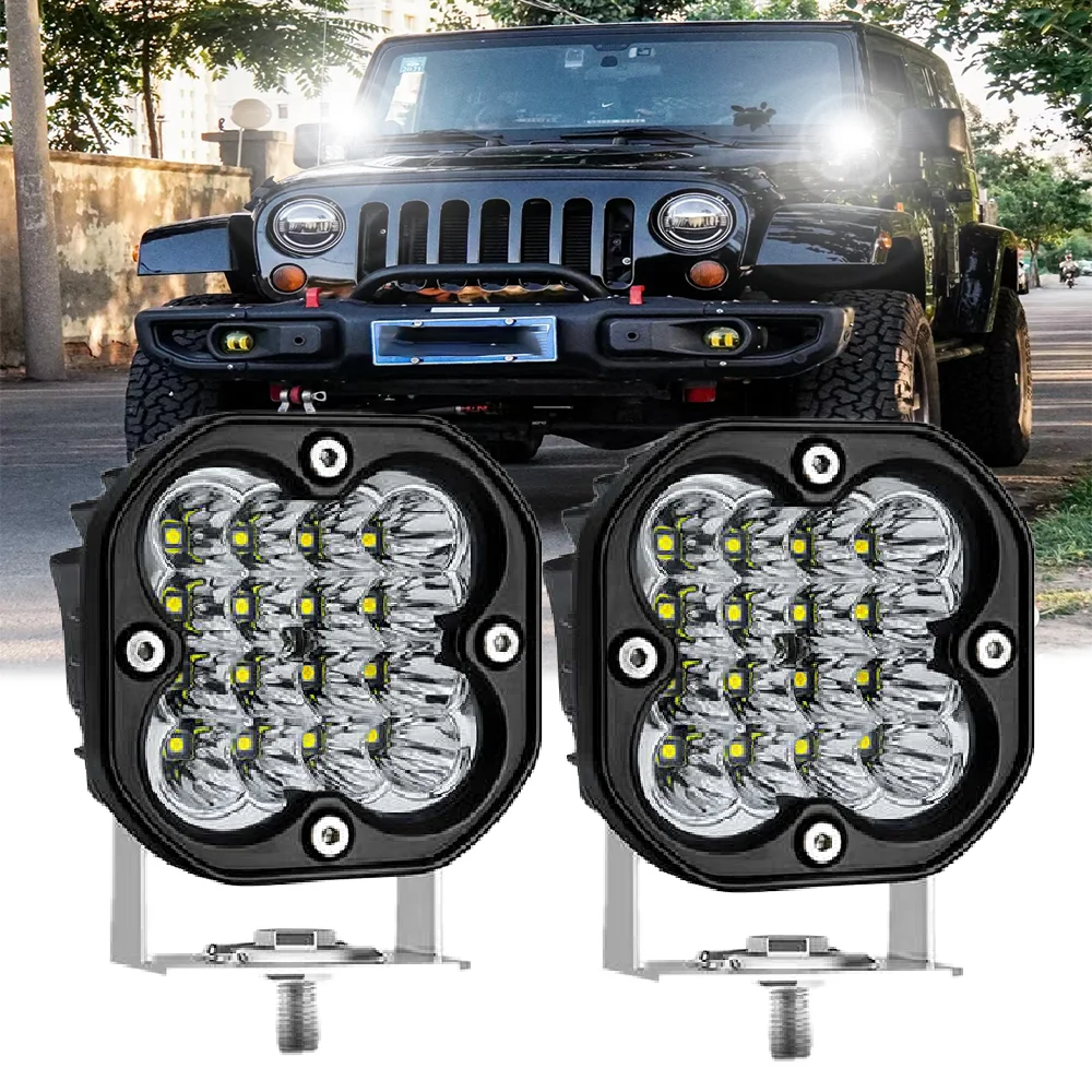 

Супер яркие вспомогательные передние фары 3-дюймовые светодиодные лампы дальнего действия с высокими мостами дневного вождения 4x4 12 В 24 В Автомобиль Грузовик ATV SUV