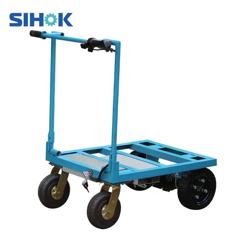 Multi-purpose Foldable Trolleys Sand Cement Turnover Hand Trucks Lithium Battery Electric Powered Trolley