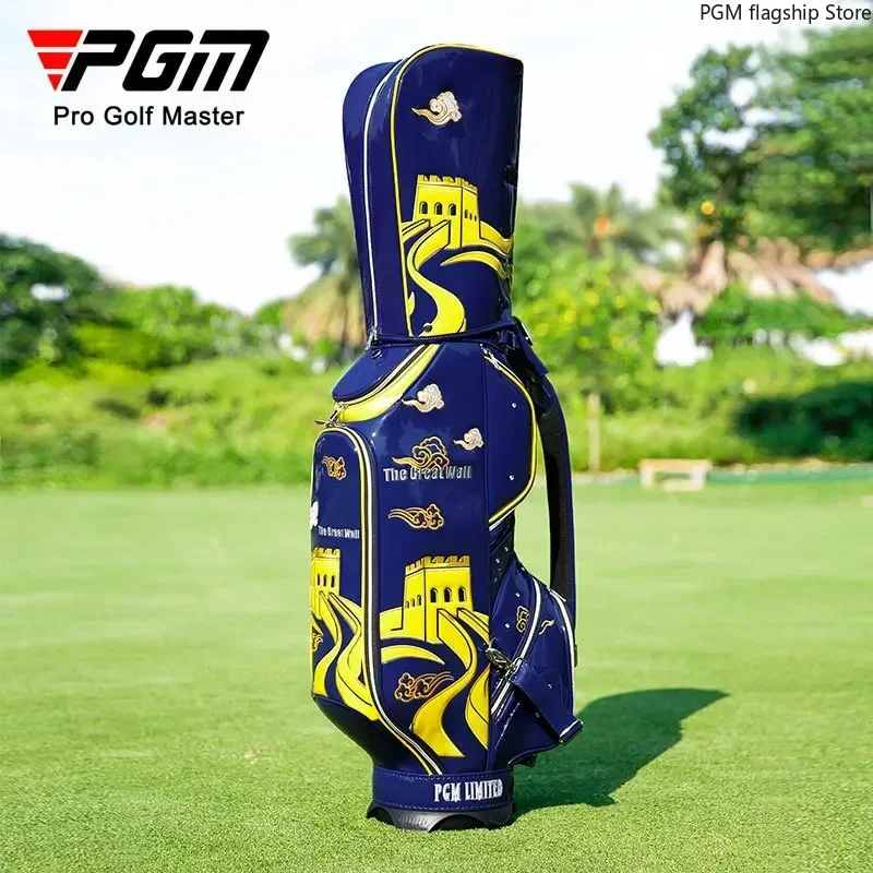 PGM Golf Bag for Men and Women Chinese Style Embroidery Waterproof Personalized Standard Bag Wear-resistant Club Bag QB140