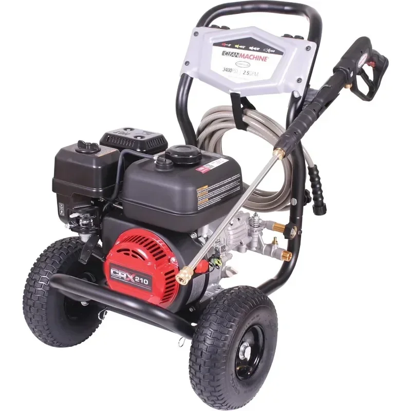 SIMPSON Cleaning CM61083 Clean Machine 3400 PSI Gas Pressure Washer, CRX Engine, Includes Spray Gun and Wand, 4 QC Nozzle Tips