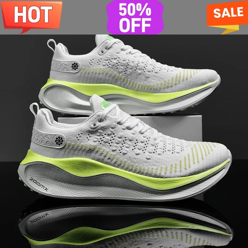 Marathon Air Cushion Men Sports Running Shoes Hiking Breathable Lightweight Comfortabl Athletic Nonskid Sneakers Tennis for Male