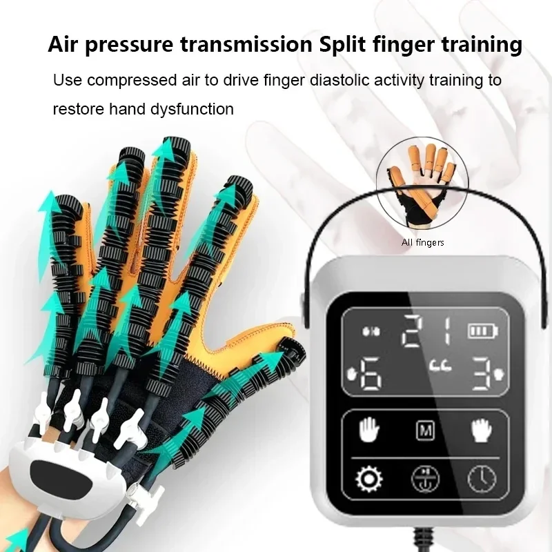 MassageHot Rehabilitation Robot Glove Finger Intelligence Stroke Hemiplegia Massage Machine Rehabilitation Training Gloves Hand