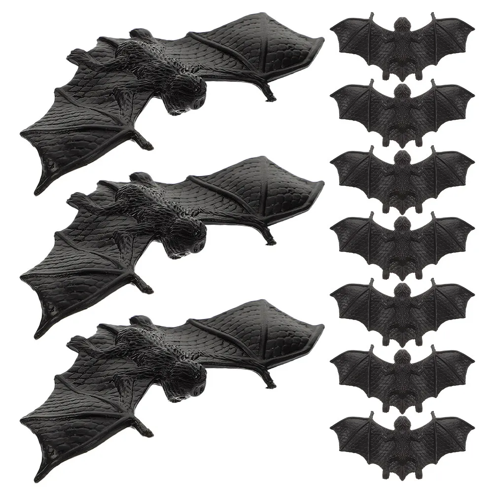 

10 шт. имитированных подвесок-летучих мышей, мини-украшения для Хэллоуина, для баров, домов с привидениями, легко крепятся, для вечеринок в стиле ужасов