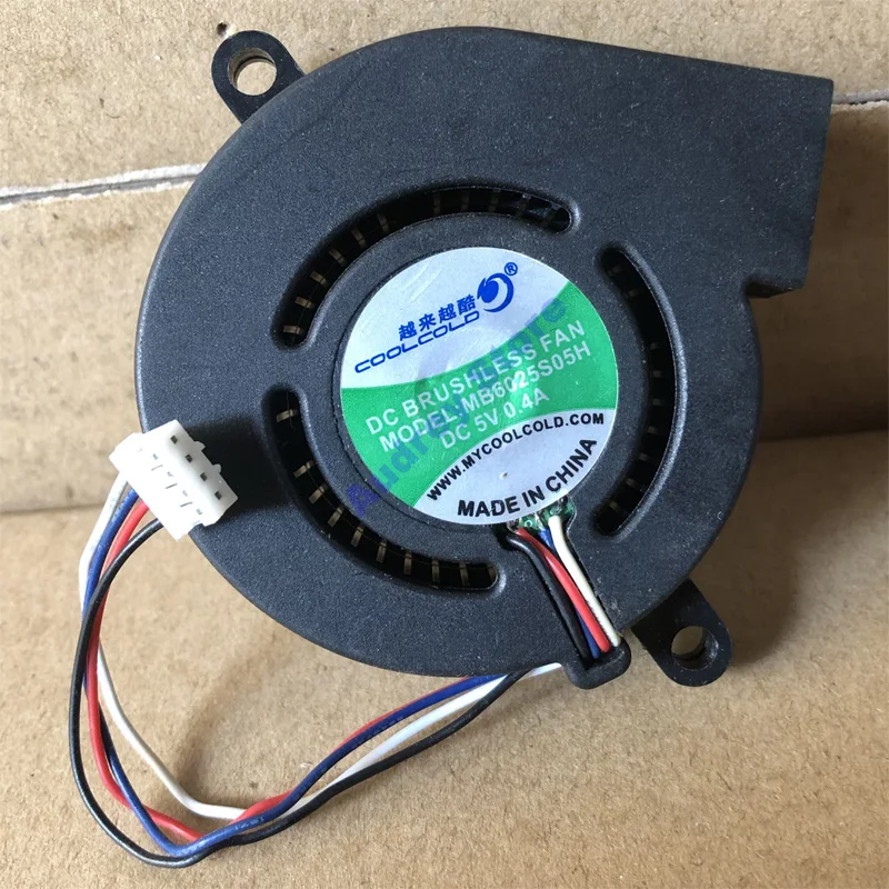 

Mb6025s05h 5V 0.4A PWM four wire speed regulating screw diagonal 7cm turbine Fan air blower