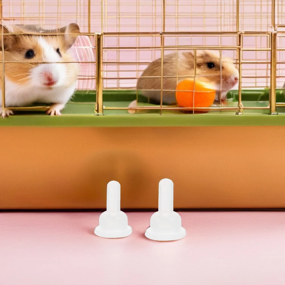 

50Pcs Pet Silicone Nipples Soft Flexible Feeding Bottle Pacifiers for Kittens Rabbits Chinchillas Small Animal Nursing Bottles