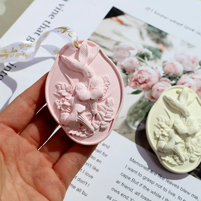 Creative Flower Aromatherapy Wax Tablets Silicone Mold DIY Butterfly Scented Plaster Pendant Gypsum Decoration Molds