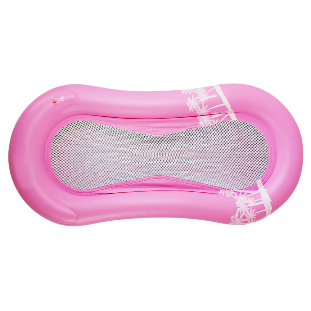 

Inflatable Floating Bed Adults Pool Deck Chair Recliner Water Ring PVC Lightweight Foldable Storage Safe Use Fun Activities