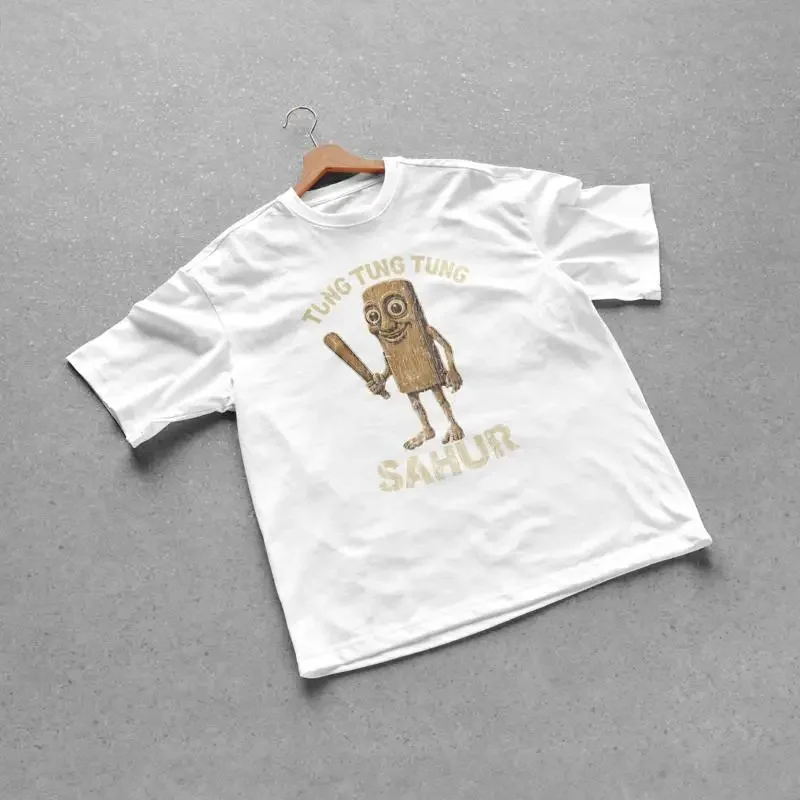 Tung Sahur Funny Baseball Bat Meme T shirt Italian BrainroT Dank Memes Unhinged Clothes Weird Oddly Specific
