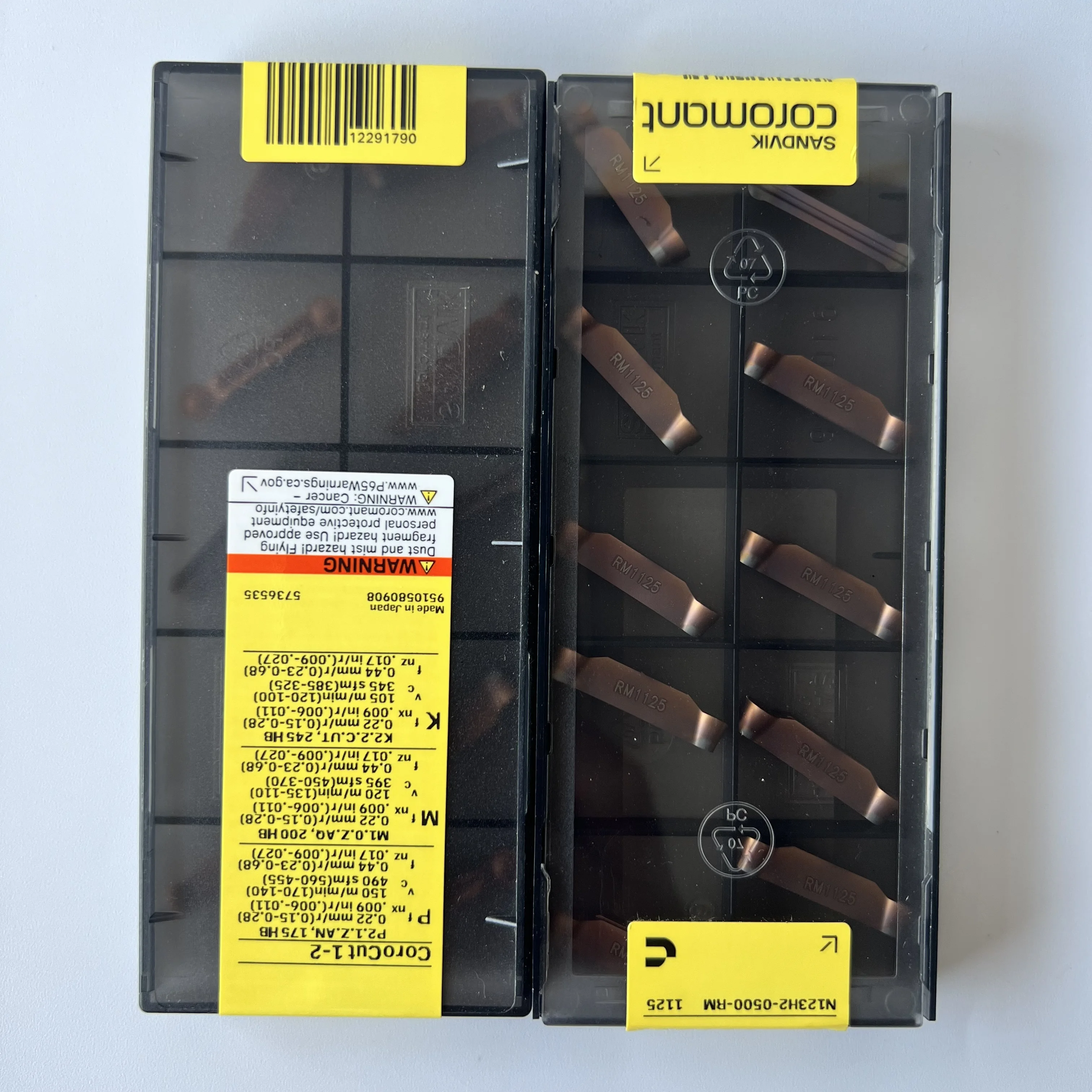 

N123H2-0500-RM 1125 / Original Carbide CNC Blade 10 Pcs