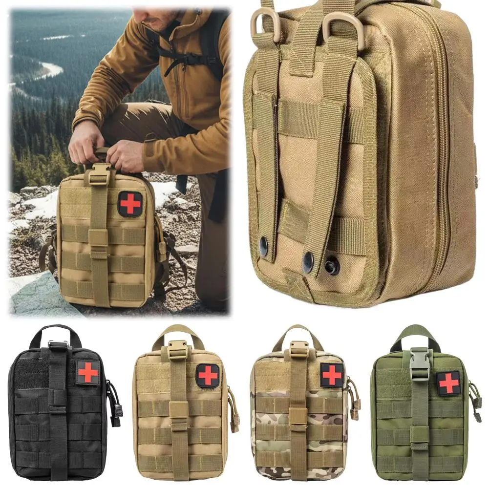 Outdoor Tactical First Aid Bag Portable Survival Pouch Survival Emergency Medical Kit Bag Camping Hiking Utility Bag