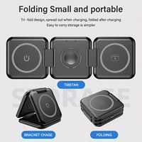 3 IN 1 Magnetic Wireless Charger for iPhone 15 14 13 12 Apple Watch AirPods 15W Fast Charging Dock Station Foldable Stand Charge