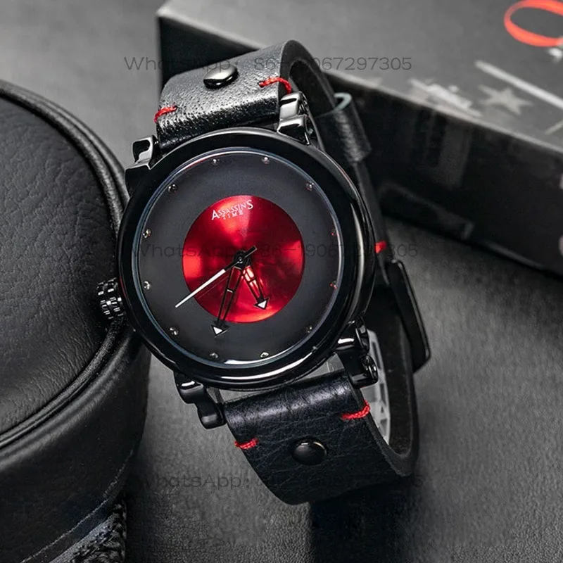 

Customized casual quartz movement men's watch trendy casual wind waterproof drop-resistant belt quartz watch