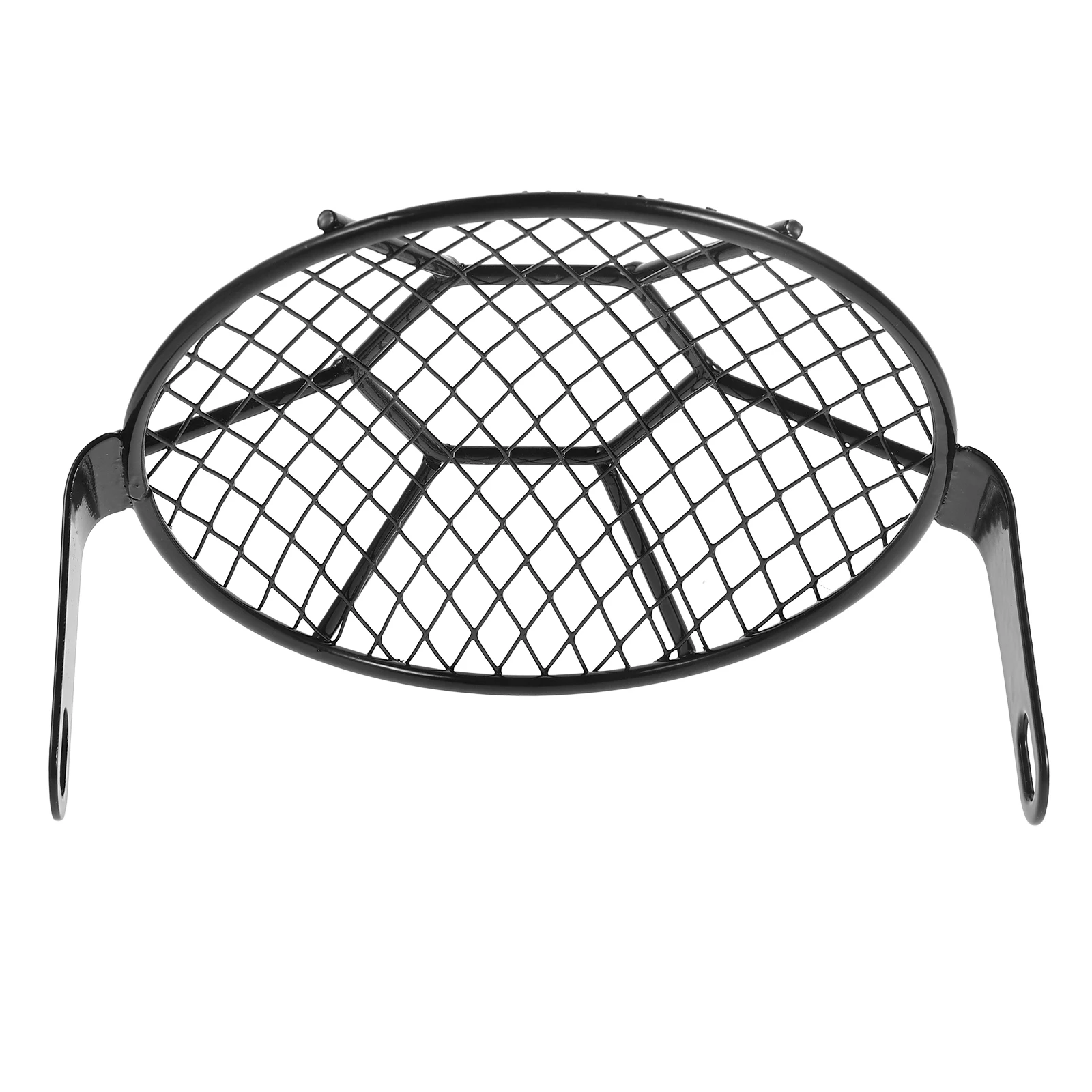 

1pcs Motorcycle Headlight Protector Cover Grille Guard Lens Metal Front Grid Design Wide Applications Simple Installation