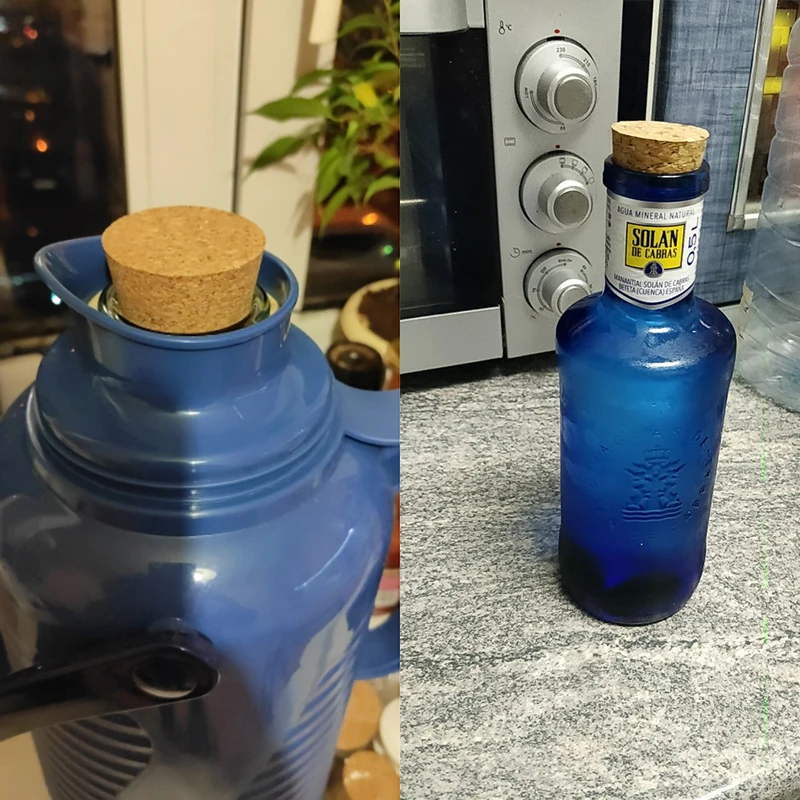 1pcs 100mm Customize Cap Glass Bottle Stopper Wine Jar Plug Beer Bottles Cork Pudding Container Wood Lid