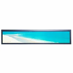Vsdisplay 1920X360 Ultra Wide Screen Monitor Android Digital Stretched Bar Lcd Monitor Usb Autoplay 24'' Lcd Advertising Display