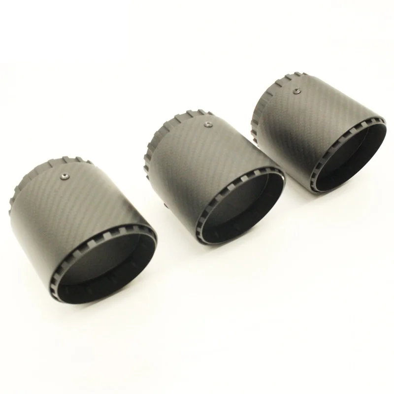 Universal Carbon Fiber Tail Throat For Various Models 304 Stainless Steel Exhaust Pipe Car Exhaust System